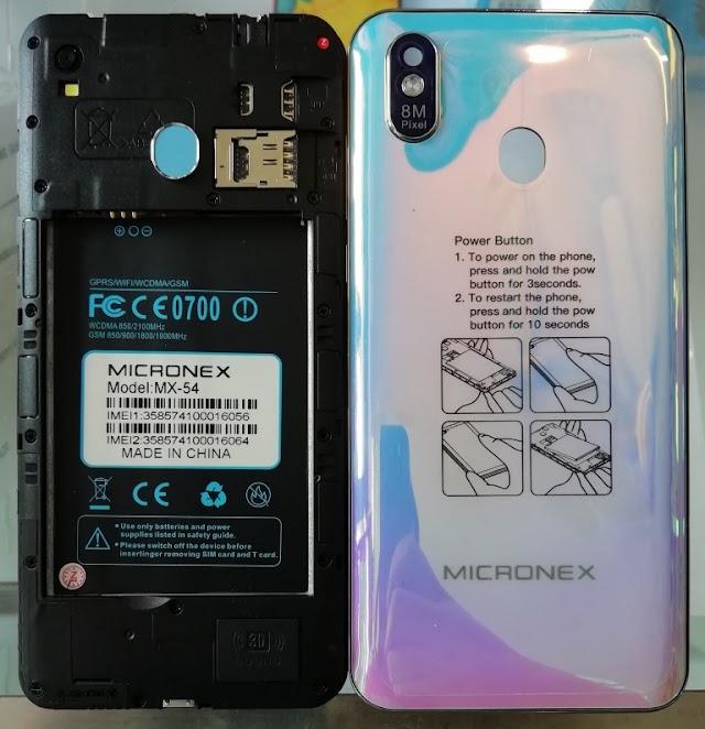 Micronex MX-54 Flash File All Version MT6580 Update Firmware