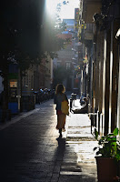 Afternoon scenes in Gracia quarter, Barcelona