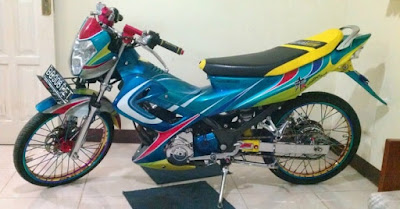 Modifikasi Motor Satria FU Airbrush Terbaru