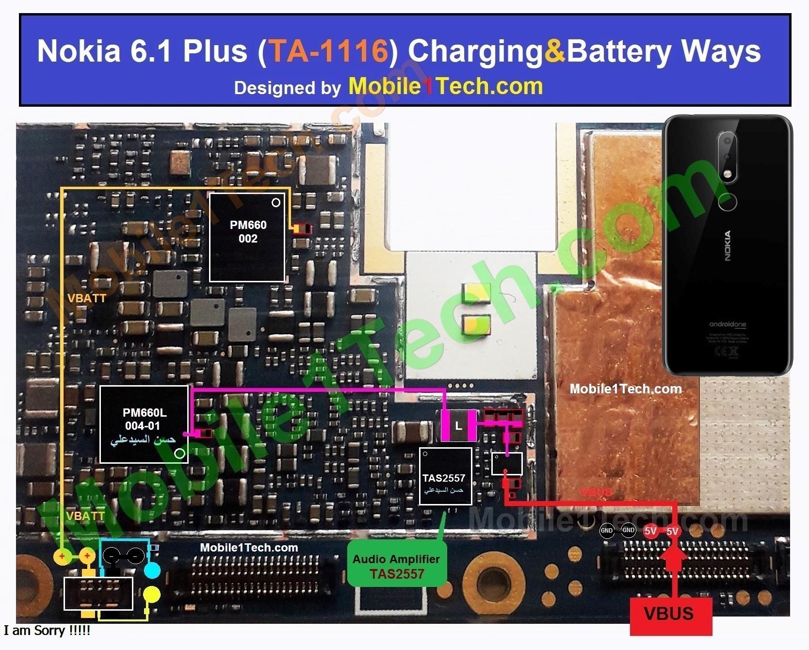 Nokia 6.1 sạc không vào pin