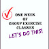 One Week of Group Classes - THE PLAN | Healty Article