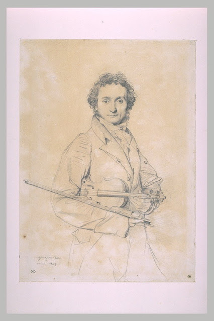 Jean Auguste Dominique Ingres - Retrato de Paganini - 1819