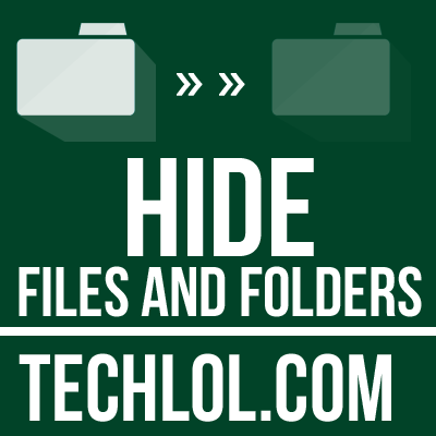 Hide Files And Folders in Windows 8