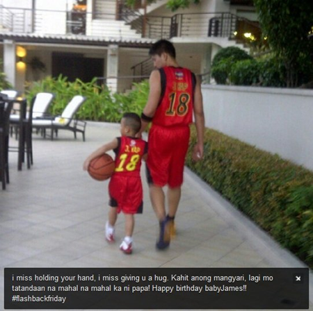 James Yap and son Bimby