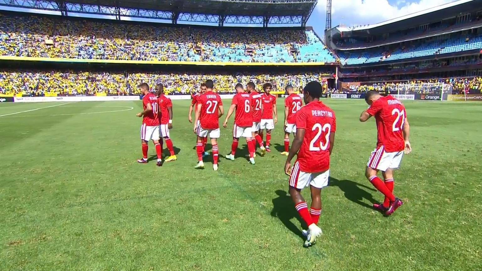 AlAhly’s defeat today, Saturday, against the South African Sun downs The Egyptian Al-Ahly team suffered an unfortunate loss today, Saturday, against the South African Sun Downs team, with a score of 5-2, in the match that took place between them in the fourth round of the group stage of the African Champions League.    In a difficult match, the South African Sun Downs team was able to outperform the Al-Ahly team and defeat it with a big score, as the winning goals were scored by: Druze, Maboy, Madamela, Calvi and Modibo, while the goals of the Egyptian Al-Ahly were scored by its stars, Mohamed Sharif and Pierre Tau.    Despite Al-Ahly’s many attempts to save the match and adjust the score, Sun Downs did not give the Reds and Whites the opportunity to make any progress in the score, which resulted in the heavy defeat that no one expected.    This victory left the South African Sun Downs mark in the group stage of the CAF Champions League, while the Al-Ahly team must work on improvement and focus in the upcoming matches to get the best results and advance to the next round.