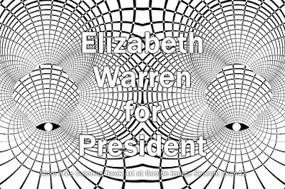 Elizabeth Warren for President - Free Coloring Book Art by gvan42