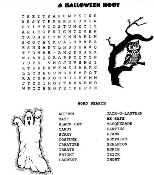 Halloween Word Searches 6