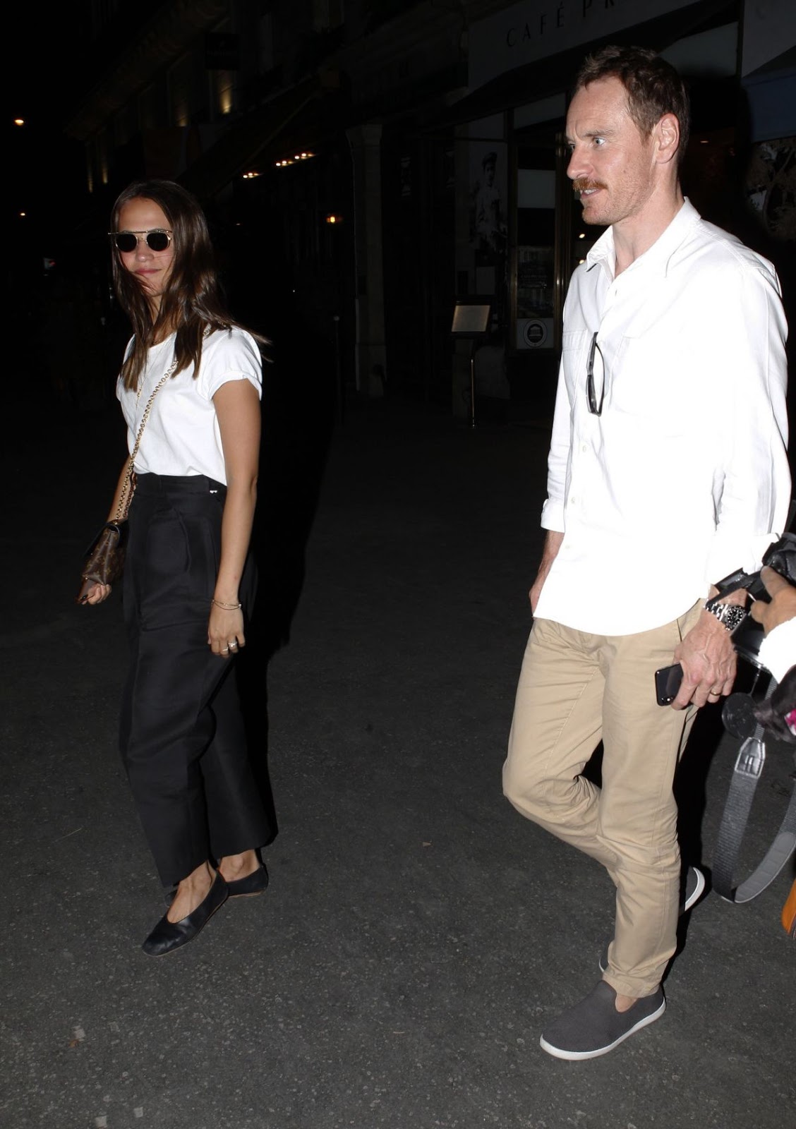 Alicia Vikander and Michael Fassbender Night Out in Paris ...