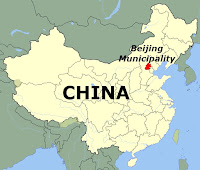 China and Beijing (map)