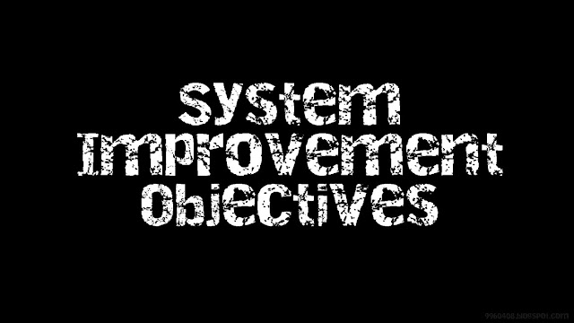 contoh system improvement objectives