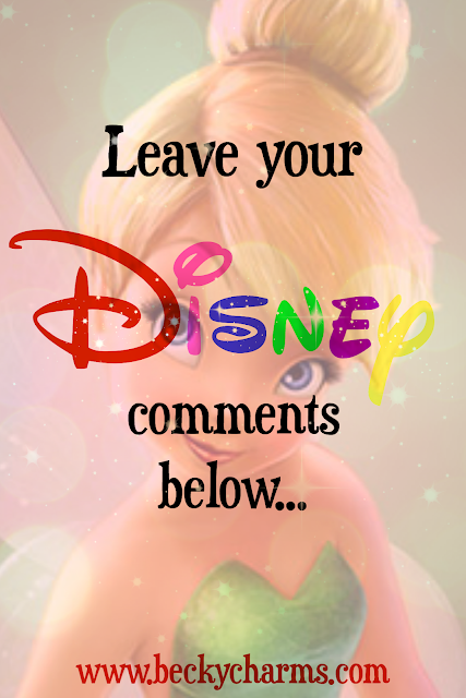Leave your Disney comments below with Tinkerbell for GIVEAWAY by BeckyCharms