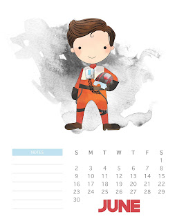 Calendario 2019 de Star Wars para Imprimir Gratis. 