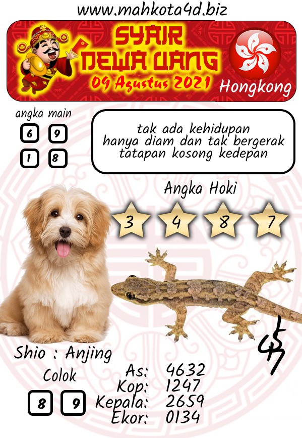 Syair Prediksi Togel Hongkong - HK Senin, 09 - Agustus - 2021