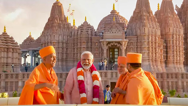 அபுதாபியின் முதல் இந்து கோவிலைப் பிரதமர் நரேந்திர மோடி திறந்து வைத்தார் / Prime Minister Narendra Modi inaugurated Abu Dhabi's first Hindu temple
