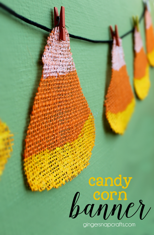 Candy Corn Banner at GingerSnapCrafts.com