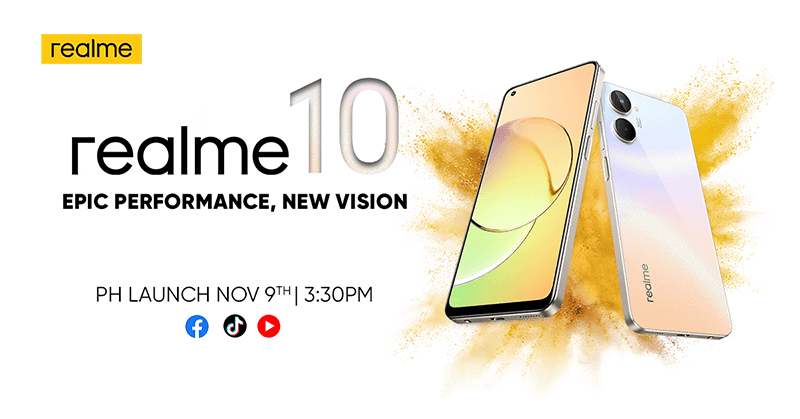 realme 10 w/ 50MP main camera to launch in PH on November 9!