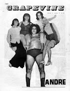 Andre the Giant with an armload of uh, beauties back in 1982.