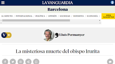 Lluís Permanyer y la muerte del obispo Irurita