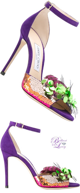 ♦Jimmy Choo purple Annie sandals #pantone #shoes #purple #brilliantluxury