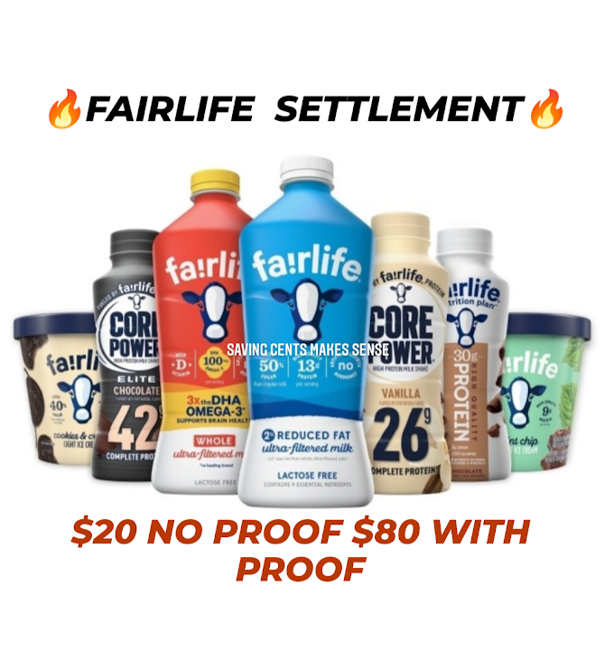 FAIRLIFE MILK PRODUCTS SETTLEMENT 