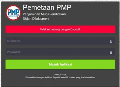 Meskipun aplikasi PMP sudah update yang terbaru dengan versi PMP  Error PMP 2018.05