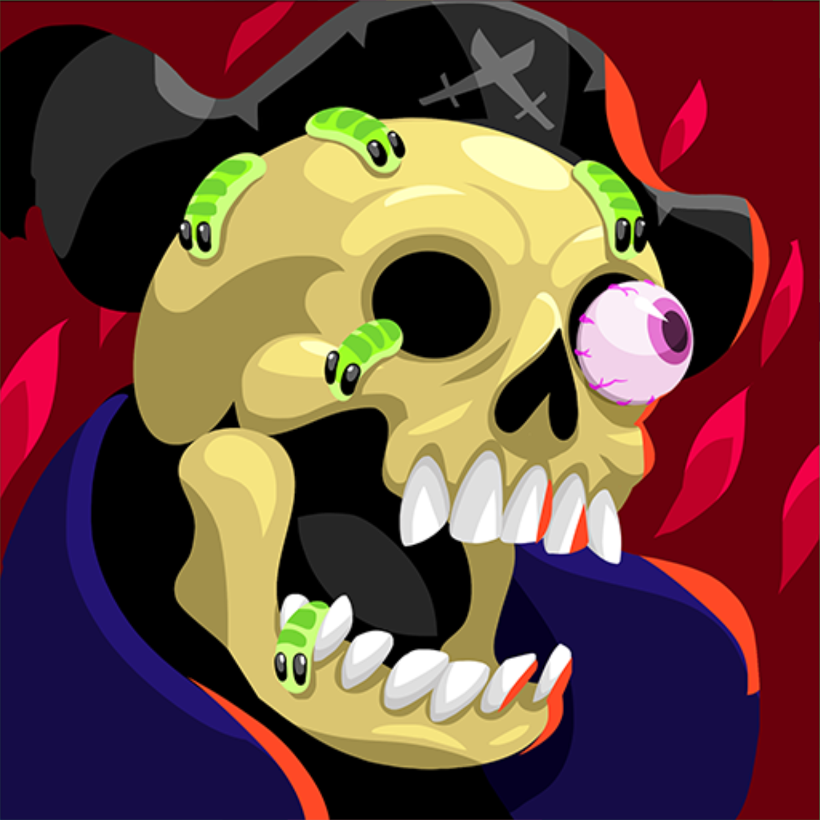Nuevo Agar.io skin «Skull Pirate»