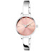 Swisstone JEWELS068-PNKSLV Silver Plated Bracelet Wrist Watch for Women