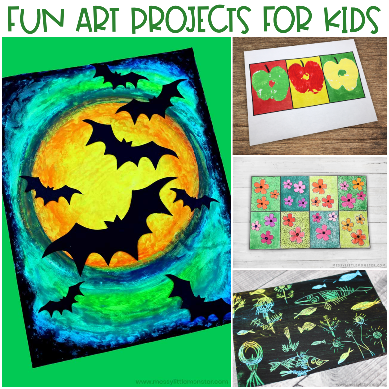 Art Projects for Kids - 40+ Fun Art Ideas! - Messy Little Monster