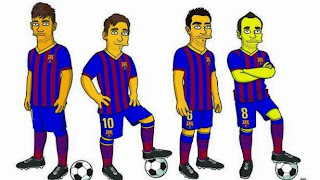 Gambar The Simpsons Barcelona Lionel Messi
