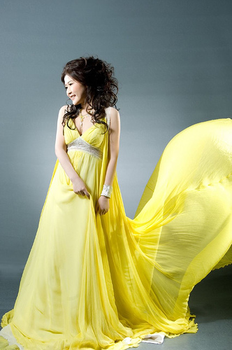 Light Yellow Wedding Dress