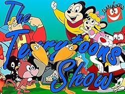 Image: The Terrytoons Show | A cartoon anthology series created by Paul Terry featuring Possible Possum, Sidney the Elephant, Deputy Dawg, Mighty Mouse, Astronut, Dingbat the cat, Dinky Duck, Little Roquefort, Heckle, and Jeckle and many more