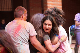 Fiestas hindú de colores en el Día de Rontegi