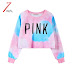 Punk Cute Letter Printing Short Sweatshirts