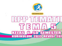 Rpp Tematik Kelas 6 SD Tema 5 Semester 1 Kurikulum 2013 Revisi 2018