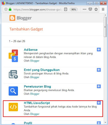 pilih html/javascript