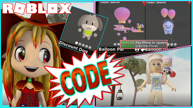 ROBLOX TOWER HEROES! CODE and USING NEW BALLOON PAL HERO IN NEW CLOUDY CATASTROPHE MAP