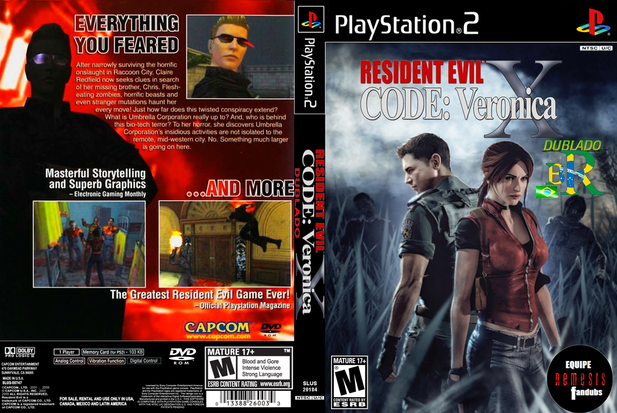 Resident Evil Code Veronica X ( PT BR) ( Disc 1) : Emerson Lino Games :  Free Download, Borrow, and Streaming : Internet Archive