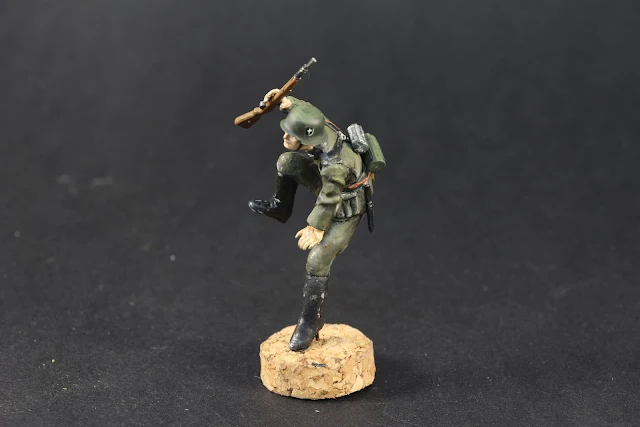 Figurine de l’armée allemande de Tamiya au 1/35.