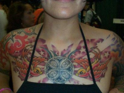 Chest tattoo designs for women