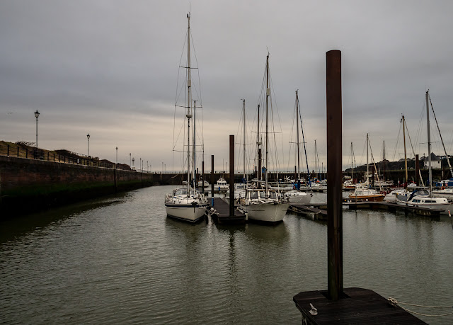 Photo of grey Sunday at Maryport Marina