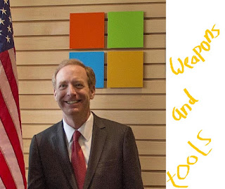 Microsoft president-Brad Smith published Tools and Weapons(book):  Promise and the Peril of the Digital Age.