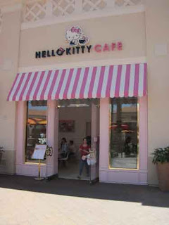 Hello Kitty Cafe Entrance Irvine Centre California.