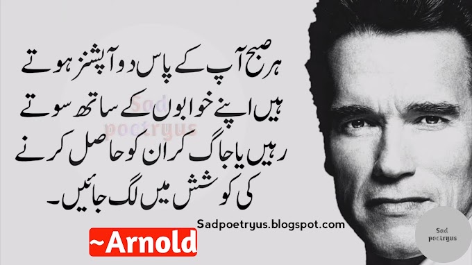 Arnold schwarzenegger Quotes in Urdu | Top 30 Famous Motivational Arnold Schwarzenegger Quotes Gym