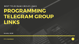 Programming Telegram Group links | Best Telegram Group Links To Join 2019