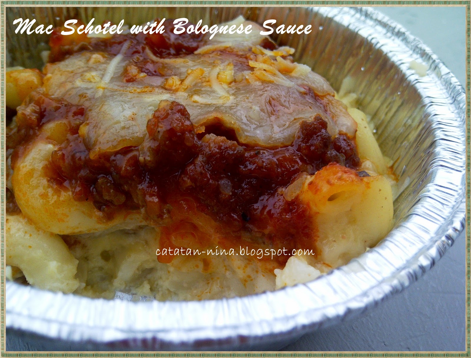 MAC SCHOTEL WITH BOLOGNESE SAUCE FOR LBT'ERS  Resep Kue 