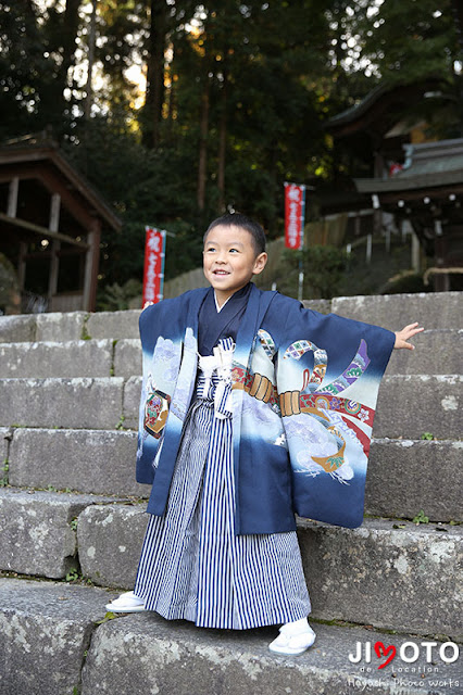 往馬大社での七五三出張撮影