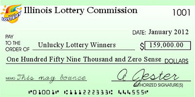 The Illinois Lottery sent out 85 rubber checks