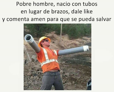 Pobre hombre, nació con tubos en lugar de brazos, dale like y comenta amén para que se pueda salvar