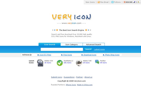 Situs Penyedia Icon Gratis Very Icons