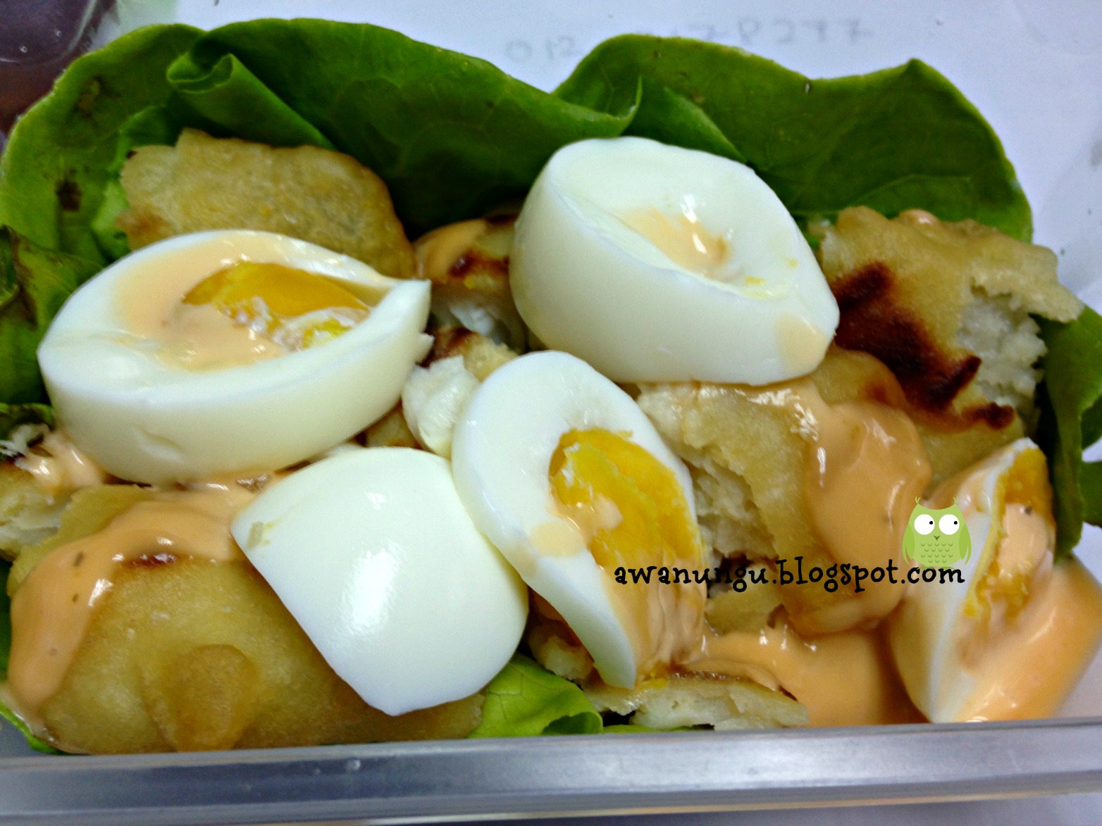 Resepi Diet: Salad Telur & Ikan Dory